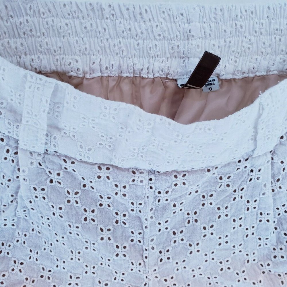 KFTK Size 0 XS Shorts, 2 Layer, White Cutouts